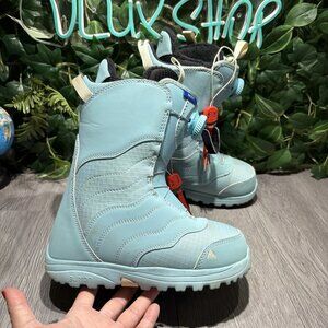 Women's Burton Mint BOA Snowboard Boots Size 5 Blue